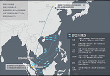 馬航客機失聯(lián)示意圖